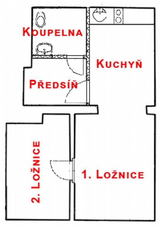 Penzion Apartman Janov Janov nad Nisou Rom bilde